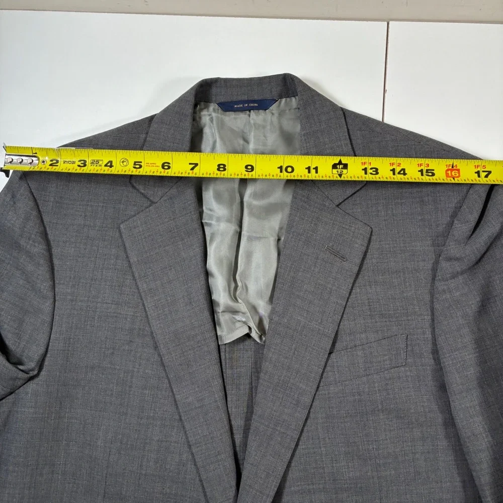 Brooks Brothers Fitzgerald BrooksCool Blazer 40R Grey Wool Full Canvas Modern